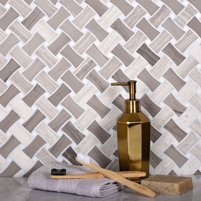 Apollo Tile 11" x 11" Wood Basketweave Mosaic Wall & Floor Tile | Wayfair